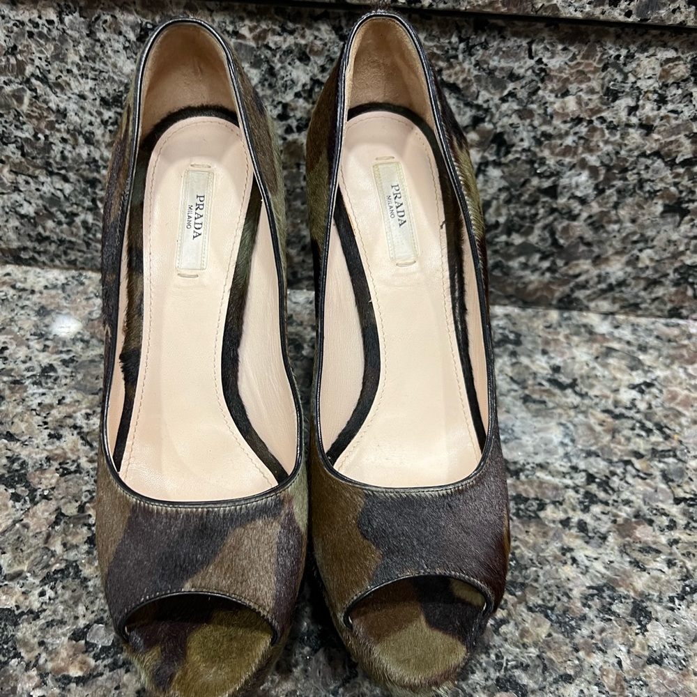 Authentic Prada Camouflage Platforms - image 3